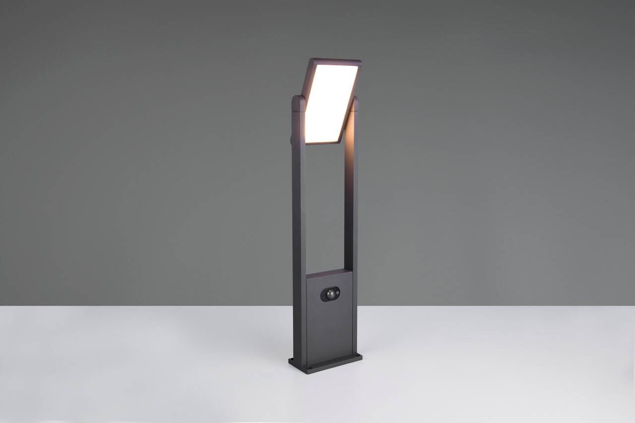 Lampadar de exterior cu senzor Malawi, TRIO, 15.5x61 cm, 5W, 1x SMD, aluminiu, antracit - imagine 7